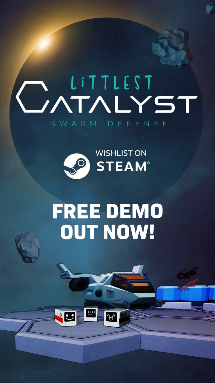 Vertical banner: Free demo out now