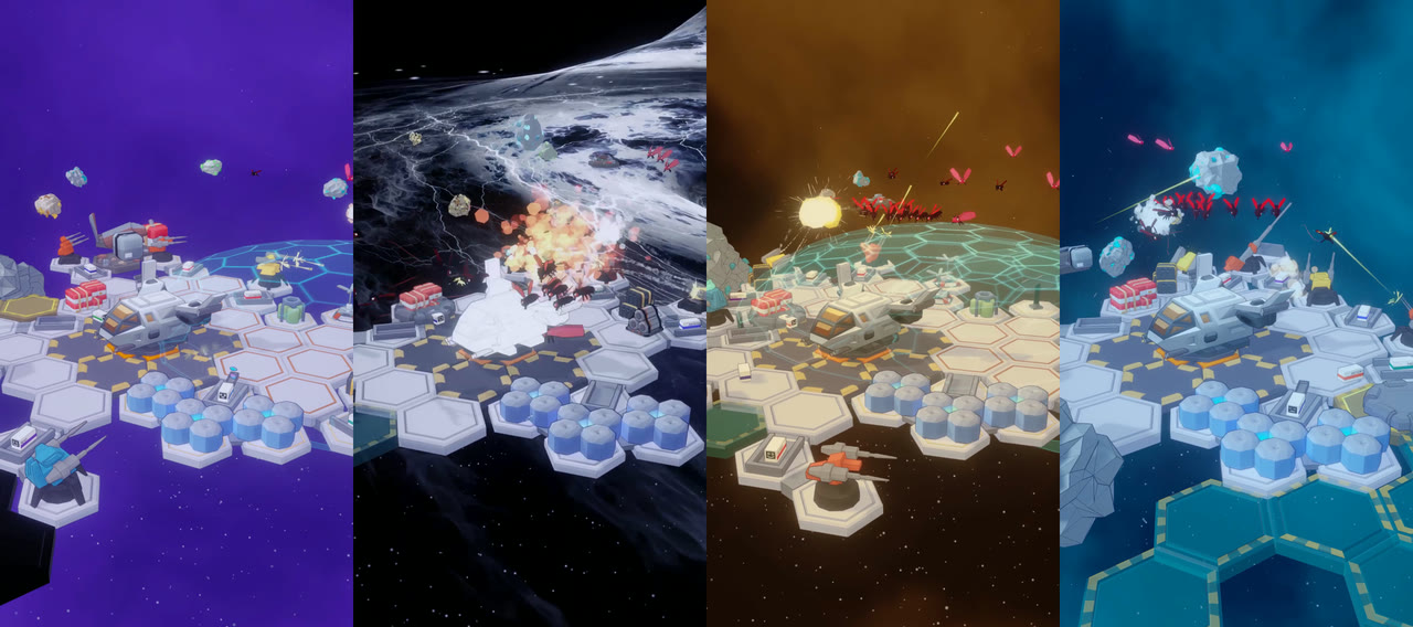 Four biomes, vertical